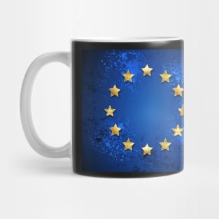 Grungy European Union symbol Mug